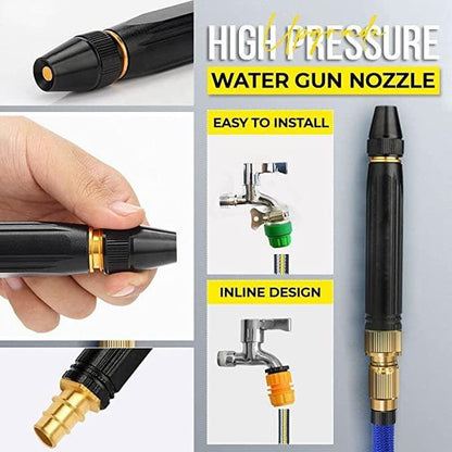 Portable High Pressure Water Nozzle (Black)