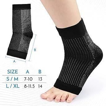 BD Swelling Arch Heel Socks yoga sport protect socks Pack of 2 Pair